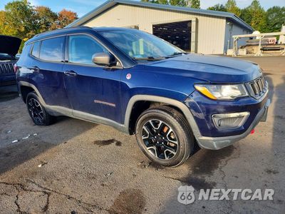 Czwarte zdjęcie samochodu z boku: 2020 JEEP COMPASS TRAILHAWK VIN:3C4NJDDBXLT203314 - miniatura