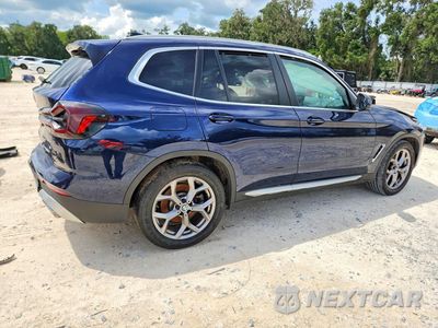 Trzecie zdjęcie samochodu z tyłu: 2022 BMW X3 XDRIVE30I VIN:5UX53DP00N9K32495 - miniatura