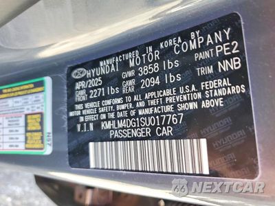 Zdjęcie 12 z 12 samochodu: 2025 HYUNDAI ELANTRA SEL SPORT VIN:KMHLM4DG1SU017767 - miniatura