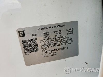 Zdjęcie 12 z 12 samochodu: 2020 CHEVROLET MALIBU LT VIN:1G1ZD5ST2LF025413 - miniatura