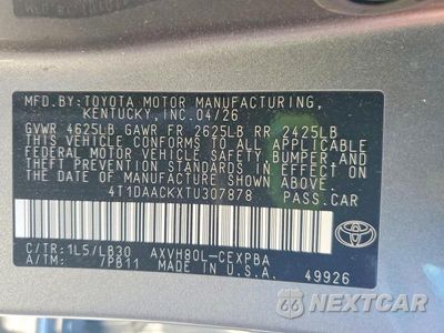 Zdjęcie 12 z 12 samochodu: 2026 TOYOTA CAMRY XSE VIN:4T1DAACKXTU307878 - miniatura