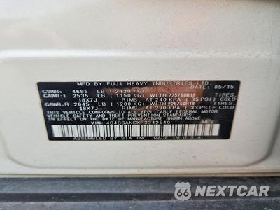 Zdjęcie 13 z 13 samochodu: 2015 SUBARU OUTBACK 2.5I LIMITED VIN:4S4BSANCXF3342540 - miniatura