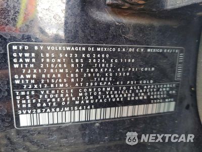 Zdjęcie 13 z 13 samochodu: 2018 VOLKSWAGEN TIGUAN SE R-LINE BLACK VIN:3VV2B7AX8JM154141 - miniatura