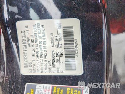 Zdjęcie 13 z 13 samochodu: 2007 NISSAN 350Z BASE VIN:JN1BZ34D87M504296 - miniatura