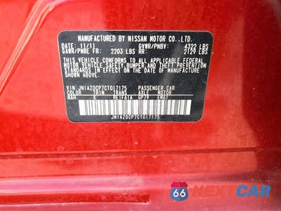 Zdjęcie 12 z 12 samochodu: 2012 NISSAN LEAF SV VIN:JN1AZ0CP7CT017175 - miniatura