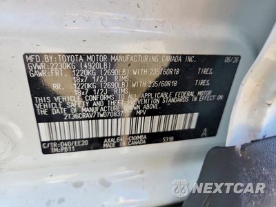 Zdjęcie 14 z 14 samochodu: 2026 TOYOTA RAV4 XLE PREMIUM VIN:2T36CRAV7TW070837 - miniatura