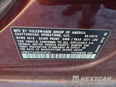Zdjęcie 12 z 12 samochodu: 2014 VOLKSWAGEN PASSAT VIN:1VWAT7A33EC028763 - miniatura
