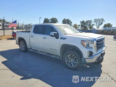Czwarte zdjęcie samochodu z boku: 2021 GMC SIERRA K1500 SLT VIN:3GTU9DED1MG449957 - miniatura