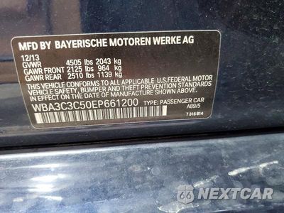 Zdjęcie 12 z 12 samochodu: 2014 BMW 320 I XDRIVE VIN:WBA3C3C50EP661200 - miniatura
