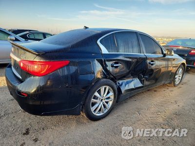 Trzecie zdjęcie samochodu z tyłu: 2015 INFINITI Q50 PREMIUM VIN:JN1BV7AR3FM419805 - miniatura