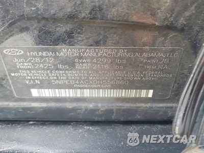 Zdjęcie 12 z 12 samochodu: 2013 HYUNDAI SONATA GLS VIN:5NPEB4ACXDH556860 - miniatura