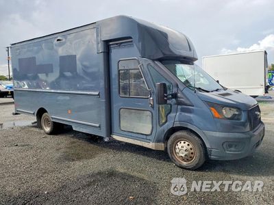 Czwarte zdjęcie samochodu z boku: 2021 FORD TRANSIT DELIVERY TRUCK VIN:1FDDF6P80MKA97155 - miniatura