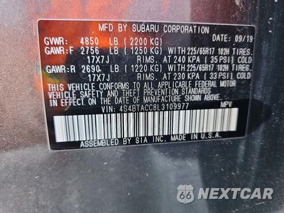 Zdjęcie 13 z 13 samochodu: 2020 SUBARU OUTBACK PREMIUM VIN:4S4BTACC8L3109977 - miniatura