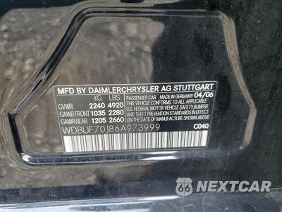 Zdjęcie 12 z 12 samochodu: 2006 MERCEDES-BENZ E 500 VIN:WDBUF70J86A973999 - miniatura