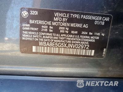 Zdjęcie 13 z 13 samochodu: 2018 BMW 320 XI VIN:WBA8E5G5XJNV02972 - miniatura