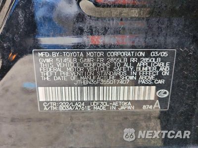 Zdjęcie 13 z 13 samochodu: 2005 LEXUS LS 430 VIN:JTHBN36F355017407 - miniatura