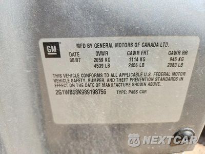 Zdjęcie 12 z 12 samochodu: 2008 CHEVROLET IMPALA LS VIN:2G1WB58K989198756 - miniatura