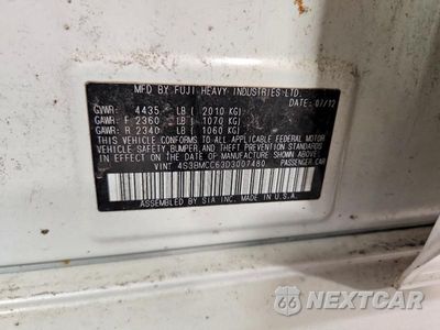 Zdjęcie 12 z 12 samochodu: 2013 SUBARU LEGACY 2.5I PREMIUM VIN:4S3BMCC63D3007480 - miniatura