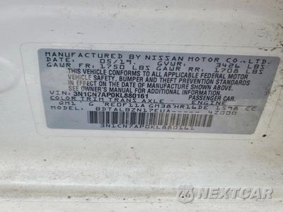 Zdjęcie 14 z 14 samochodu: 2019 NISSAN VERSA SV VIN:3N1CN7AP0KL880161 - miniatura
