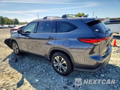 Drugie zdjęcie samochodu z przodu: 2022 TOYOTA HIGHLANDER XLE VIN:5TDGZRAH6NS545041 - miniatura
