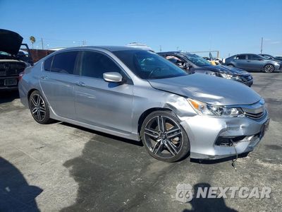 Czwarte zdjęcie samochodu z boku: 2017 HONDA ACCORD SPORT VIN:1HGCR2F57HA224763 - miniatura