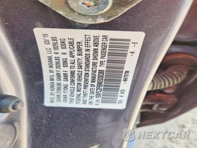Zdjęcie 12 z 12 samochodu: 2019 HONDA CIVIC LX VIN:19XFC2F69KE030388 - miniatura