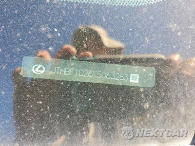 Zdjęcie 12 z 12 samochodu: 2015 LEXUS IS 250 VIN:JTHBF1D26F5063283 - miniatura