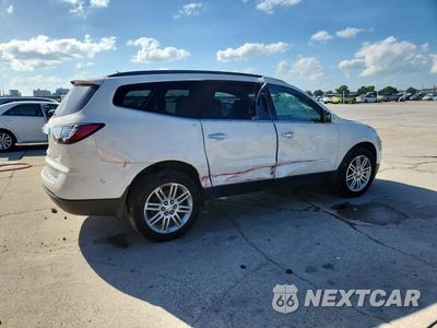 Trzecie zdjęcie samochodu z tyłu: 2015 CHEVROLET TRAVERSE LT VIN:1GNKRGKD3FJ187333 - miniatura
