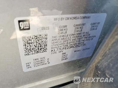 Zdjęcie 12 z 12 samochodu: 2024 CHEVROLET TRAX LS VIN:KL77LFE23RC052735 - miniatura