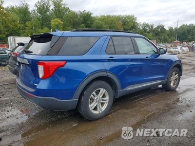 Trzecie zdjęcie samochodu z tyłu: 2020 FORD EXPLORER XLT VIN:1FMSK8DH7LGA66537 - miniatura