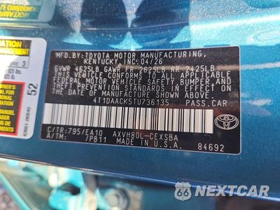 Zdjęcie 12 z 12 samochodu: 2026 TOYOTA CAMRY SE VIN:4T1DAACK5TU736135 - miniatura
