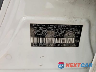 Zdjęcie 12 z 12 samochodu: 2014 LEXUS IS 250 VIN:JTHCF1D24E5009712 - miniatura
