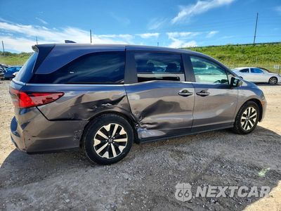Trzecie zdjęcie samochodu z tyłu: 2025 HONDA ODYSSEY EXL VIN:5FNRL6H65SB031856 - miniatura
