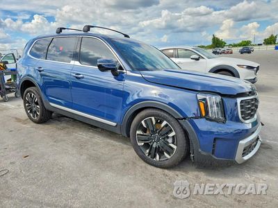 Czwarte zdjęcie samochodu z boku: 2023 KIA TELLURIDE SX-PRESTIGE VIN:5XYP5DGC4PG331885 - miniatura