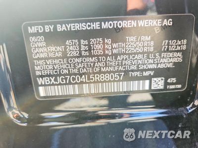 Zdjęcie 12 z 12 samochodu: 2020 BMW X1 SDRIVE28I VIN:WBXJG7C04L5R88057 - miniatura