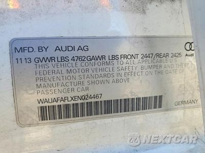 Zdjęcie 13 z 13 samochodu: 2012 AUDI A4 PREMIUM VIN:WAUAFAFLXEN024467 - miniatura