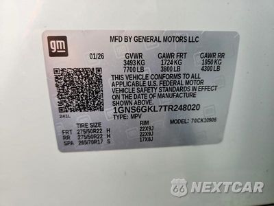 Zdjęcie 13 z 13 samochodu: 2026 CHEVROLET SUBURBAN K1500 HIGH COUNTRY VIN:1GNS6GKL7TR248020 - miniatura
