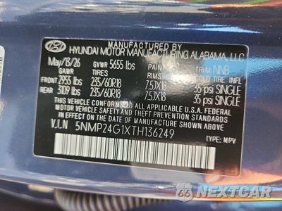 Zdjęcie 14 z 14 samochodu: 2026 HYUNDAI SANTA FE SEL VIN:5NMP24G1XTH136249 - miniatura