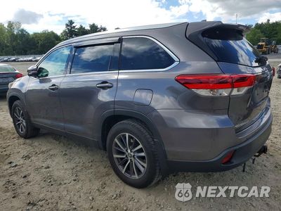 Drugie zdjęcie samochodu z przodu: 2019 TOYOTA HIGHLANDER XLE VIN:5TDJZRFH4KS588996 - miniatura