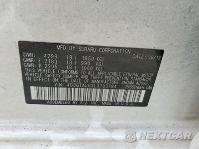 Zdjęcie 12 z 12 samochodu: 2020 SUBARU IMPREZA SPORT VIN:4S3GTAL63L3703784 - miniatura