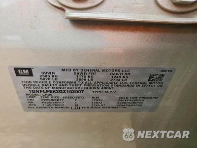 Zdjęcie 12 z 12 samochodu: 2016 CHEVROLET EQUINOX LT VIN:1GNFLFEK2GZ102007 - miniatura