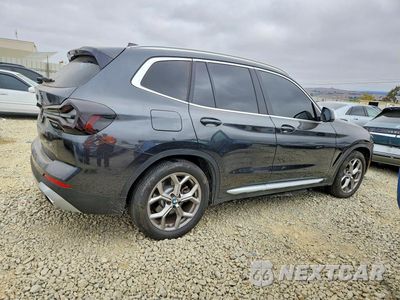 Trzecie zdjęcie samochodu z tyłu: 2022 BMW X3 SDRIVE30I VIN:5UX43DP0XN9N22755 - miniatura