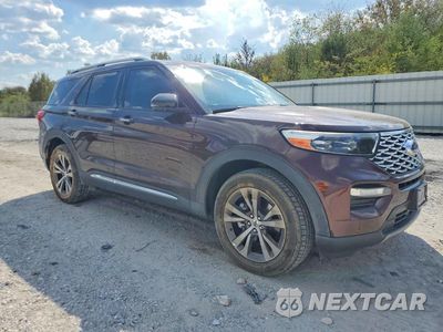 Czwarte zdjęcie samochodu z boku: 2020 FORD EXPLORER PLATINUM VIN:1FM5K8HC0LGA01668 - miniatura
