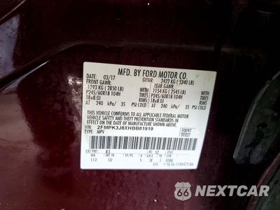 Zdjęcie 13 z 13 samochodu: 2017 FORD EDGE SEL VIN:2FMPK3J8XHBB81919 - miniatura