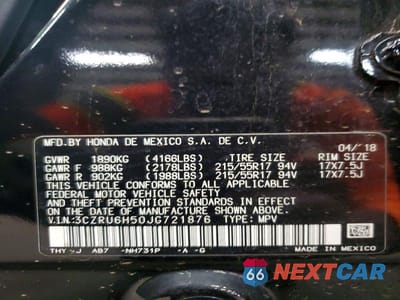 Zdjęcie 13 z 13 samochodu: 2018 HONDA HR-V EX VIN:3CZRU6H50JG721876 - miniatura