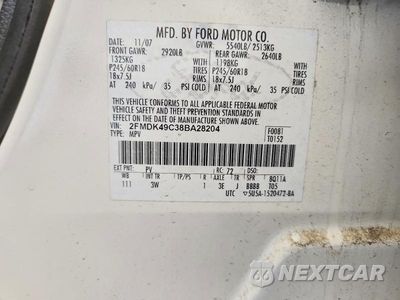 Zdjęcie 13 z 13 samochodu: 2008 FORD EDGE LIMITED VIN:2FMDK49C38BA28204 - miniatura