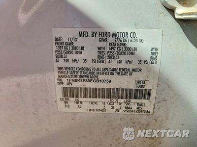 Zdjęcie 13 z 13 samochodu: 2014 FORD EXPLORER LIMITED VIN:1FM5K8F89EGB10759 - miniatura