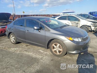 Czwarte zdjęcie samochodu z boku: 2012 HONDA CIVIC NATURAL GAS VIN:19XFB5F57CE003803 - miniatura