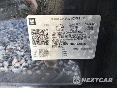 Zdjęcie 13 z 14 samochodu: 2019 CHEVROLET TAHOE K1500 LT VIN:1GNSKBKC2KR368465 - miniatura