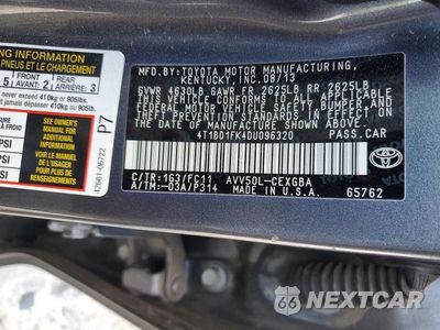 Zdjęcie 12 z 12 samochodu: 2013 TOYOTA CAMRY HYBRID XLE VIN:4T1BD1FK4DU096320 - miniatura